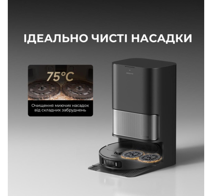 Робот-пилосос з вологим прибиранням Dreame L40 Ultra AE Black (RLL77SE-Bl)