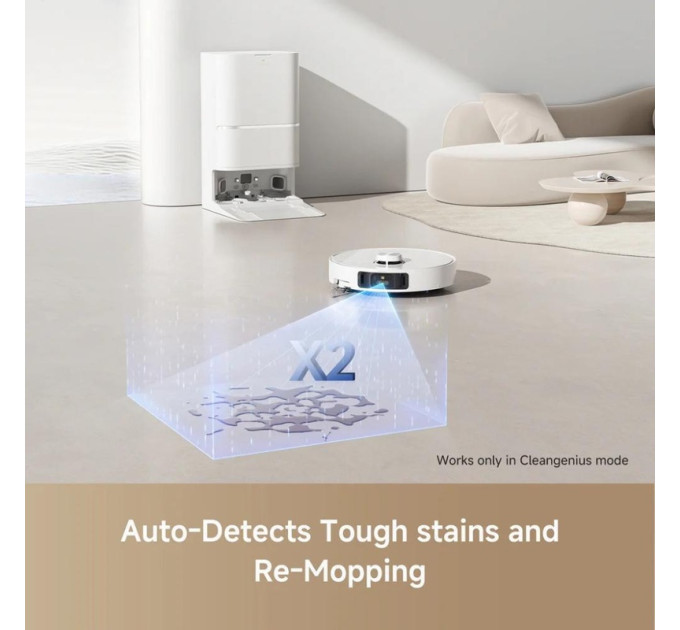 Робот-пилосос з вологим прибиранням Dreame L40 Ultra CE White