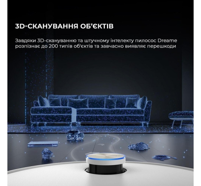 Робот-пилосос з вологим прибиранням Dreame X50 Ultra White (RLX85CE-6-Wh)