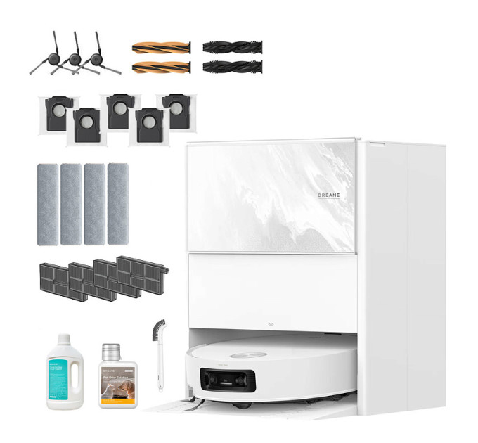 Робот-пилосос з вологим прибиранням Dreame Aqua 10 Ultra Track Complete White (RLR81CE-1-WH)