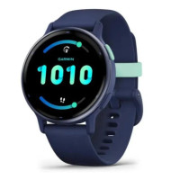 Смарт-годинник Garmin vivoactive 5 Metallic Navy Aluminum Bezel with Navy Case and Silicone Band (010-02862-12/52)