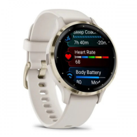 Смарт-годинник Garmin Venu 3S Soft Gold S. Steel Bezel with Ivory Case and S. Band (010-02785-04/54)
