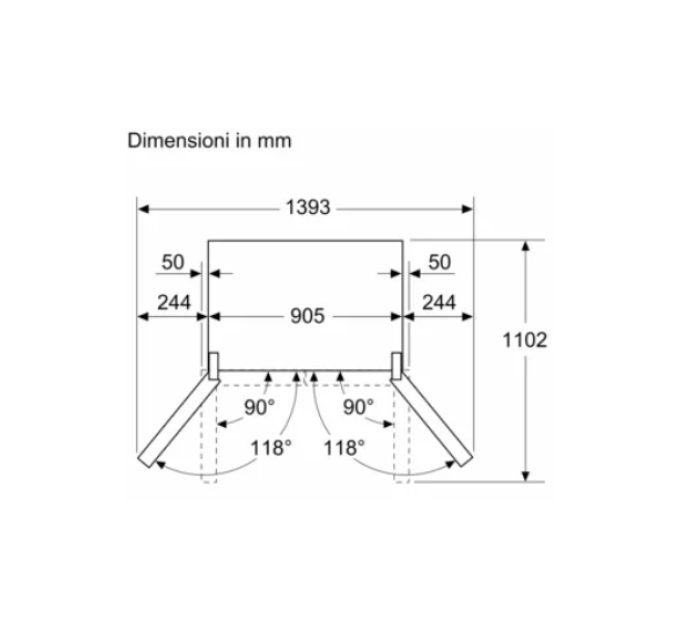 Холодильник з морозильною камерою Siemens KF96RSBEA