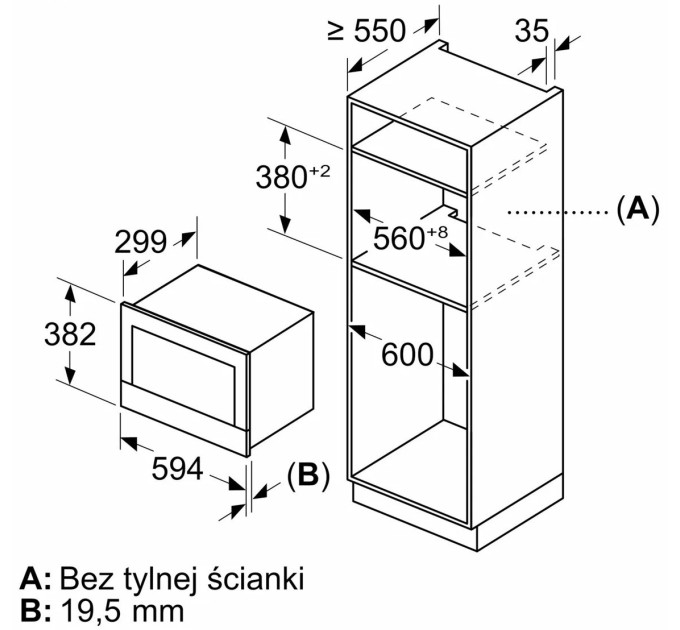 Вбудована мікрохвильова піч BOSCH BFR7221B1