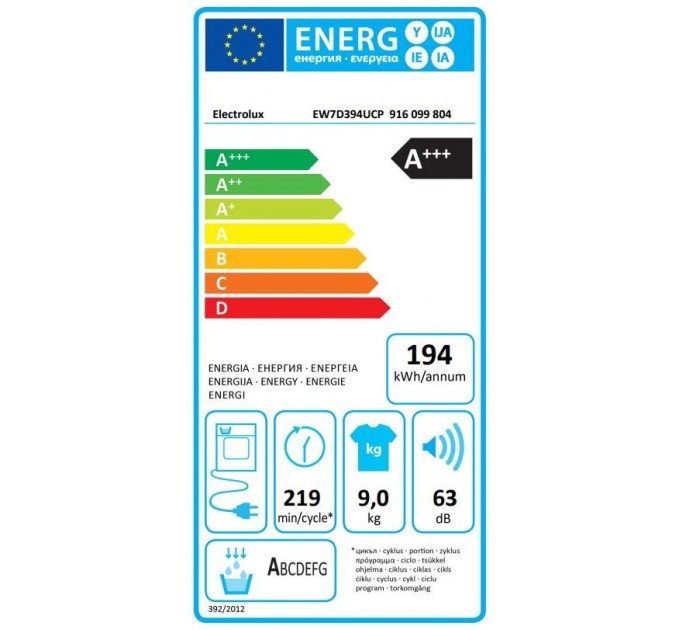 Сушильна машина Electrolux EW7DEU495UP