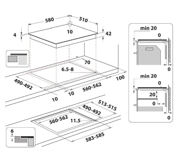 Електрична варильна поверхня Whirlpool AKT 801 NE