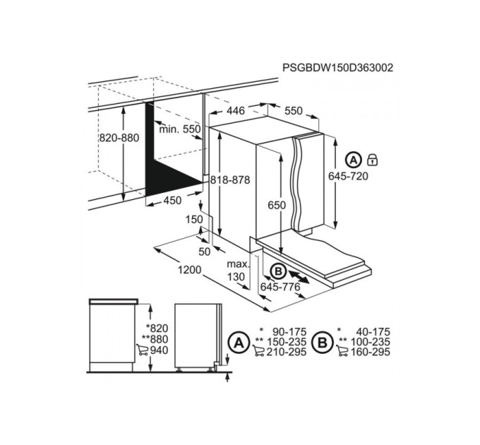 Посудомийна машина AEG FSE62417P