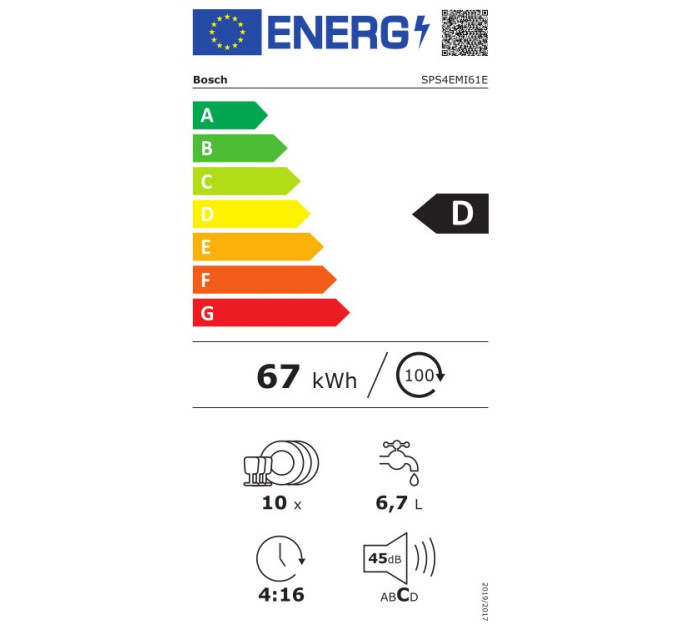 Посудомийна машина Bosch SPS4EMI61E
