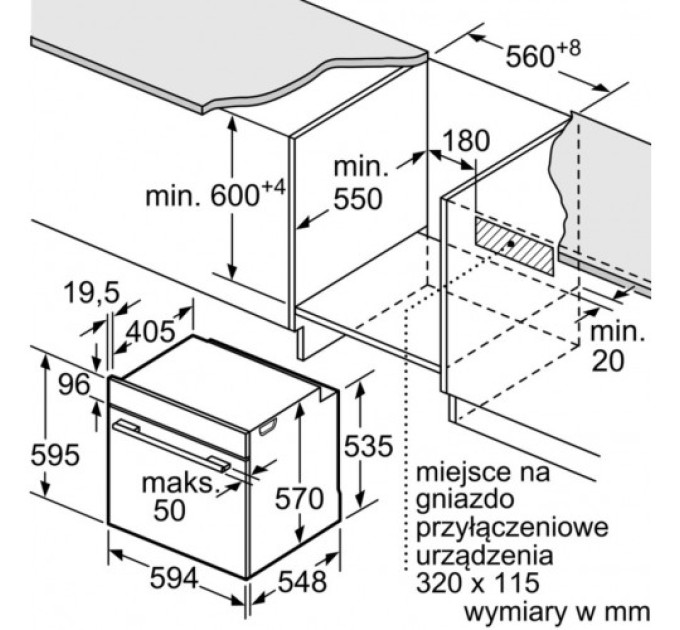 Духова шафа Bosch HBA5570B0