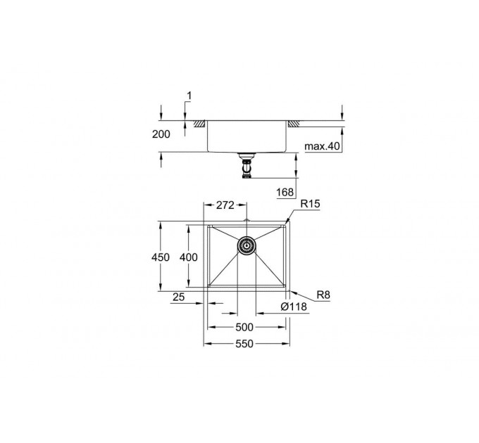 Кухонна мийка GROHE K700 31574SD1